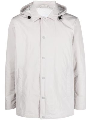 ASPESI detachable-hood shirt jacket - Grey