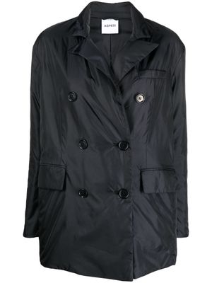 ASPESI double-breast flap-pockets coat - Black