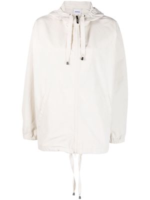 ASPESI drawstring zip-up jacket - Neutrals