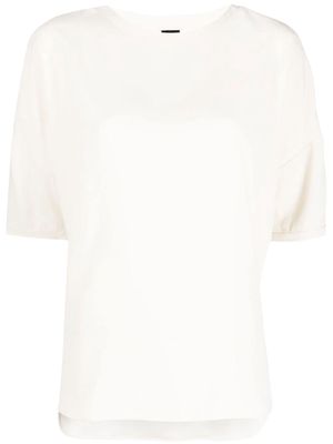 ASPESI drop-shoulder short-sleeve top - Neutrals
