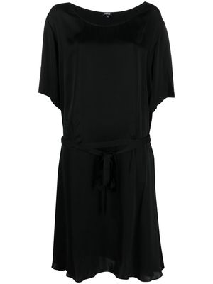 ASPESI drop waist satin finish dress - Black