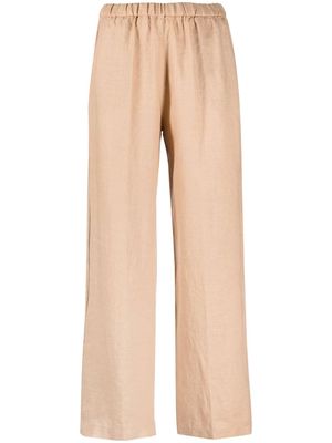 ASPESI elasticated straight-leg trousers - Brown