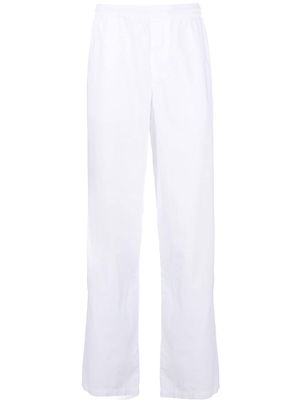 ASPESI elasticated-waist flared trousers - White
