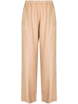 ASPESI elasticated-waist palazzo pants - Brown