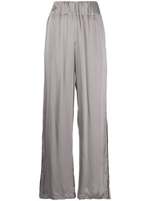 ASPESI elasticated-waist palazzo pants - Grey
