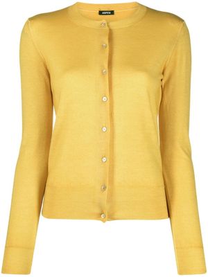 ASPESI fine-knit cardigan - Yellow