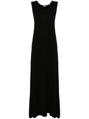 ASPESI fine-knit maxi shift dress - Black