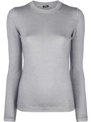 ASPESI fine-knit top - Grey
