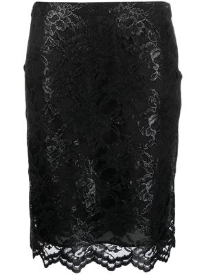ASPESI floral-lace pencil miniskirt - Black