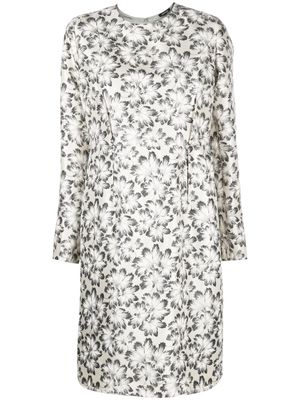 ASPESI floral-print shift dress - White