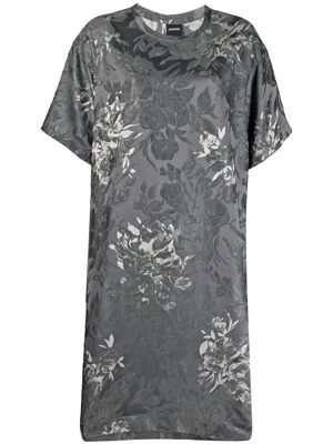 ASPESI floral-print short-sleeved dress - Grey