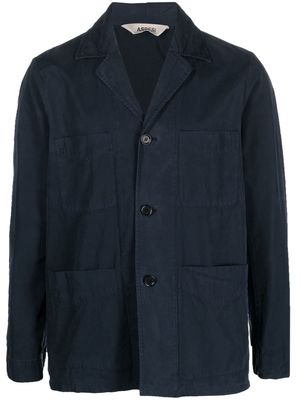 ASPESI four-pocket cotton shirt jacket - Blue