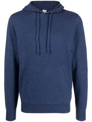 ASPESI front-pouch wool hoodie - Blue