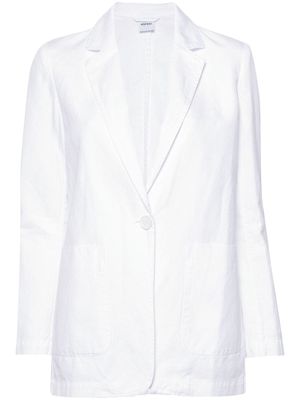 ASPESI gabardine single-breasted blazer - White