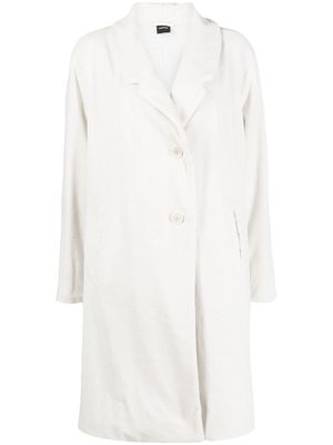 ASPESI garment-dyed corduroy coat - White