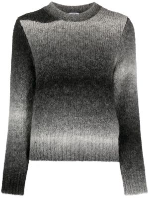 ASPESI gradient-effect brushed jumper - Black