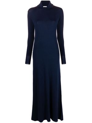 ASPESI high-neck long-sleeve dress - Blue