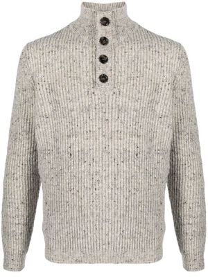 ASPESI high-neck wool jumper - Neutrals