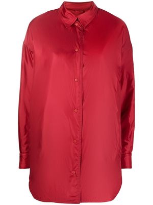 ASPESI high-shine snap-fastening shirt jacket - Red