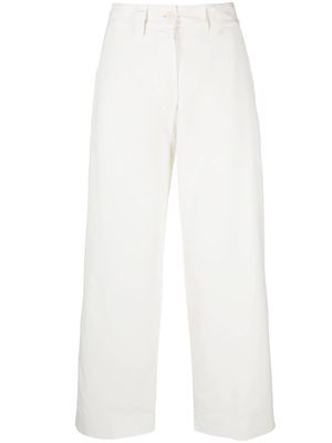 ASPESI high-waist cropped trousers - White