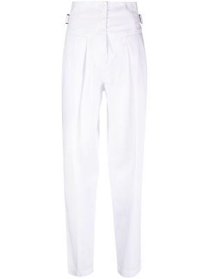 ASPESI high-waist pleated trousers - White