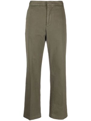 ASPESI high-waisted cropped trousers - Green