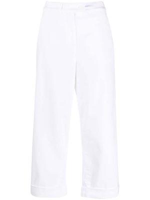 ASPESI high-waisted cropped trousers - White