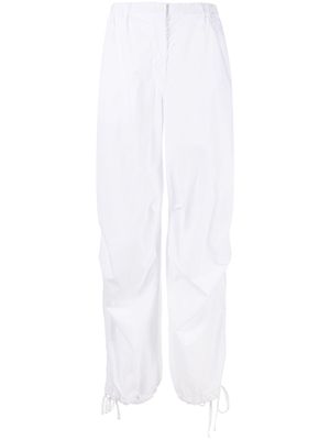 ASPESI high-waisted drawstring-cuff trousers - White