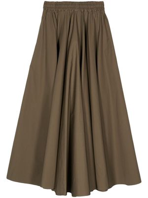 ASPESI high-waisted flared skirt - Green