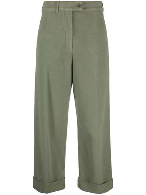 ASPESI high-waisted wide trousers - Green