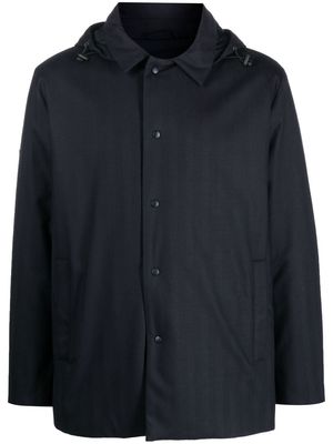 ASPESI hooded buttoned jacket - Blue