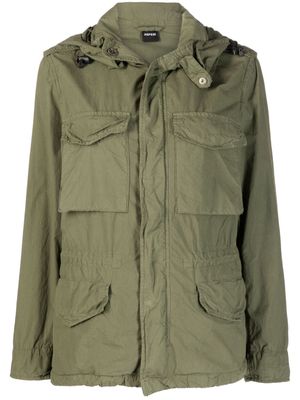 ASPESI hooded parka jacket - Green