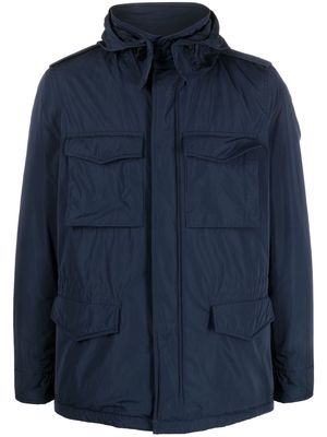 ASPESI hooded quilted windbreaker jacket - Blue