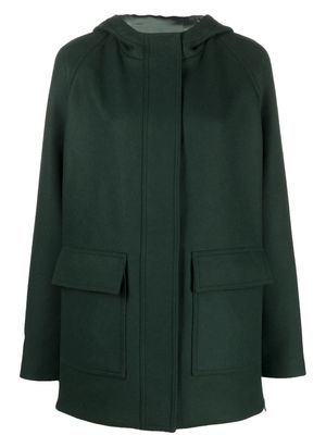 ASPESI hooded single-breasted coat - Green