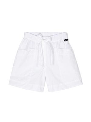 Aspesi Kids bow-embellished poplin shorts - White