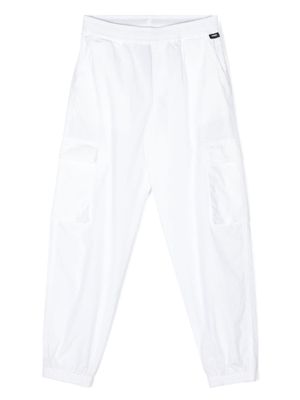 Aspesi Kids cargo-pockets cotton trousers - White