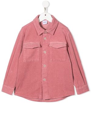 Aspesi Kids cotton-corduroy button shirt - Pink