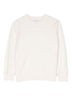 Aspesi Kids crew-neck cotton sweatshirt - White