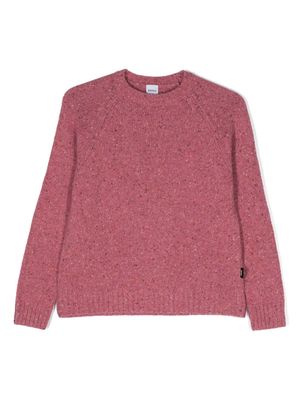 Aspesi Kids crew-neck wool-blend jumper - Pink