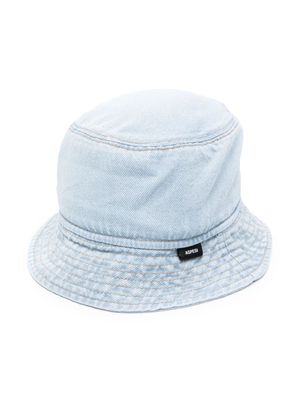 Aspesi Kids denim bucket hat - Blue
