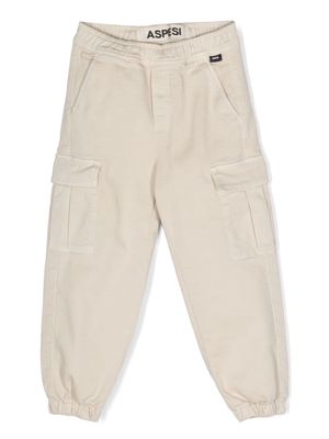 Aspesi Kids elasticated-waistband cotton track pants - Neutrals