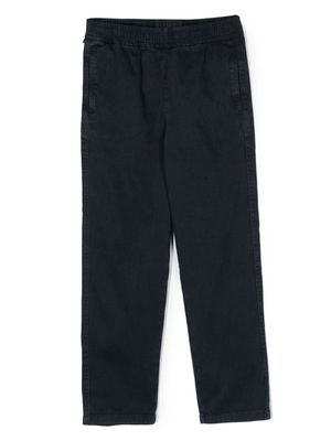Aspesi Kids elasticated-waistband cotton trousers - Blue