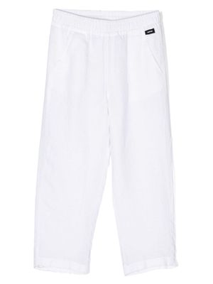 Aspesi Kids elasticated-waistband trousers - White