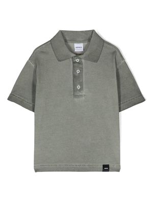 Aspesi Kids faded-effect piqué polo shirt - Grey