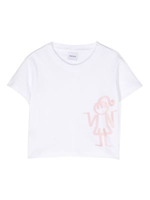 Aspesi Kids graphic-print short-sleeved T-shirt - White