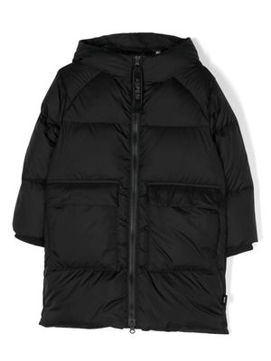 Aspesi Kids hooded padded zip-up coat - Black