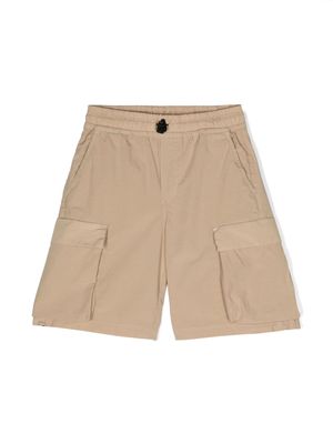 Aspesi Kids poplin cargo shorts - Neutrals
