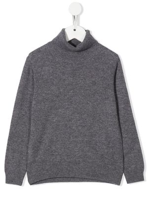 Aspesi Kids roll-neck knitted jumper - Grey