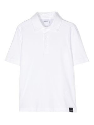 Aspesi Kids short-sleeve cotton polo shirt - White