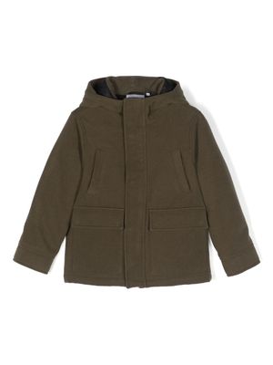 Aspesi Kids single-breasted hooded duffle coat - Green